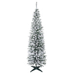 Artificial Christmas Tree 210cm Snow-Covered PVC Green/White