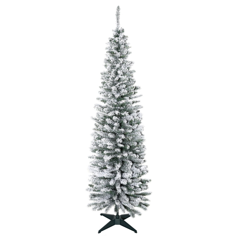 Artificial Christmas Tree 210cm Snow-Covered PVC Green/White