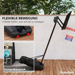 Outdoor Basketball Hoop, 200-260 cm Height-Adjustable with Wheels, Red