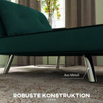 Sleeper Chair Folding Single Sofa Bed, Upholstered Velvet Look, Dark Green