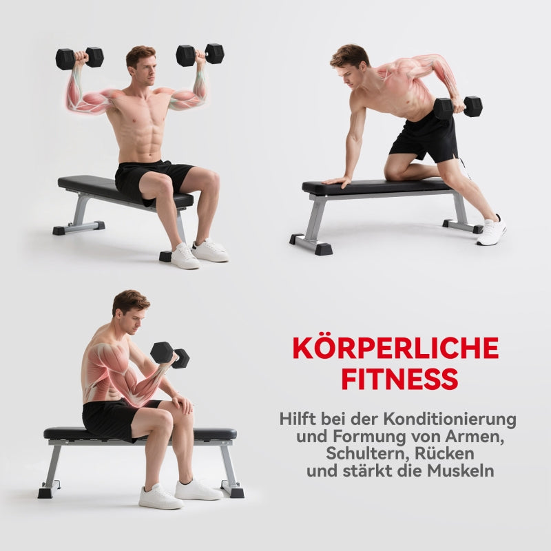 Dumbbell Knurled Handle 1x20kg Cast Iron