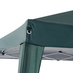 Pop-Up Gazebo, Party Tent, UV Protection, Foldable, Portable, Steel Green