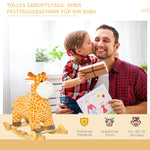 2-in-1 rocking animal giraffe with sound, wheels, handles, plush for toddlers 3-6 years