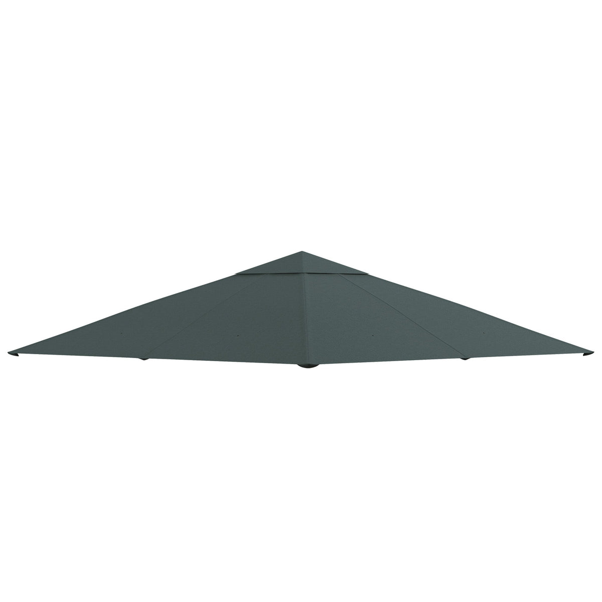 Pavilion Roof Replacement 3x3m Sunshade Polyester Dark Grey