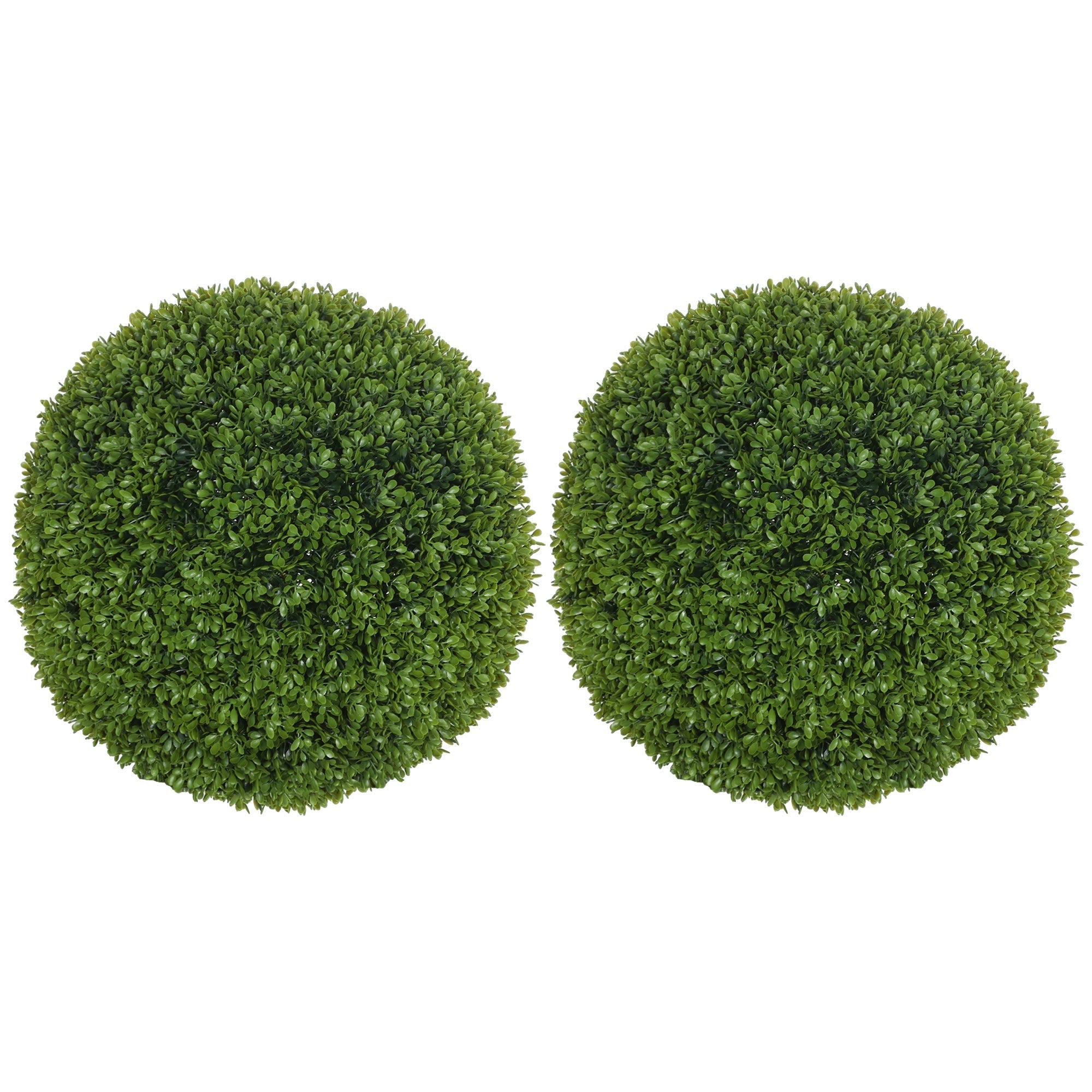 Artificial Boxwood Balls, Set of 2, 40 cm Fake Plastic Plants