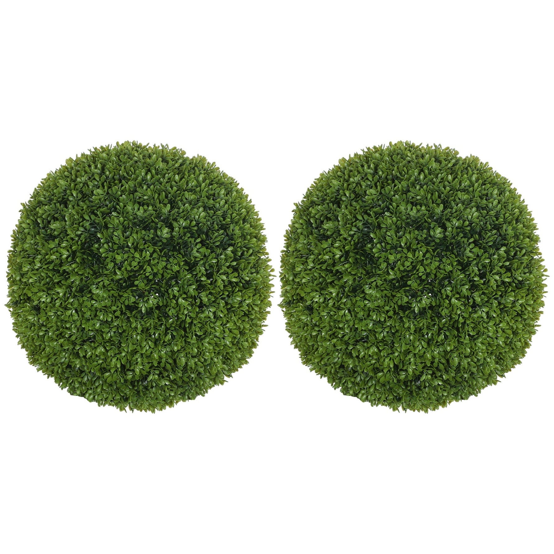 Artificial Boxwood Balls, Set of 2, 40 cm Fake Plastic Plants