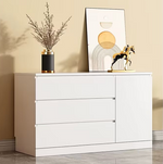 Bedroom Chest of Drawers, Storage Cabinet with Drawers and Hidden Compartments