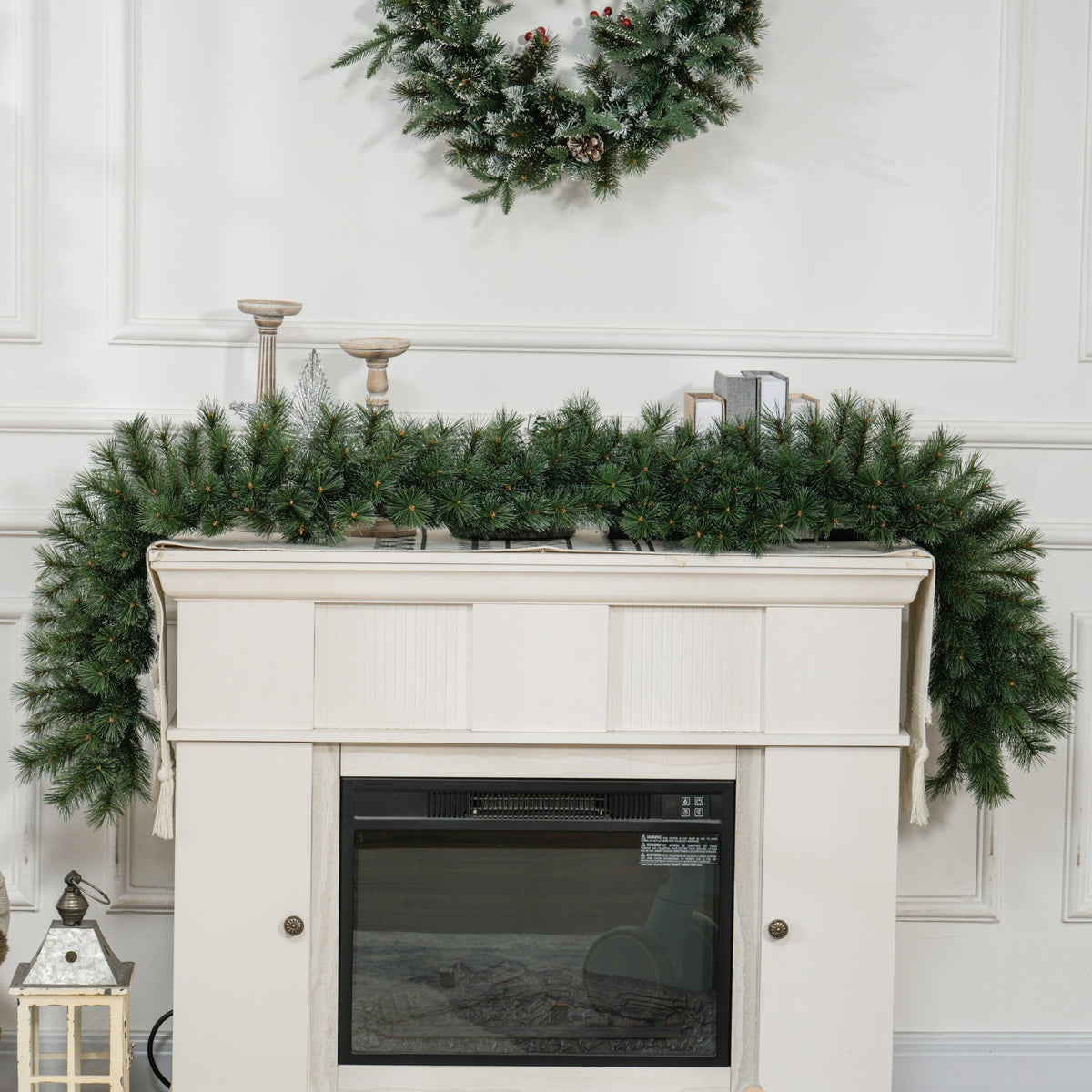 Artificial Christmas Garland, 1.8m, 160 Tips, Fir Tree, Green