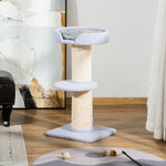 Cat Tree, Scratching Post, Platform, Sisal, Light Blue