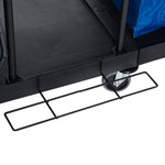 Cleaning Trolley 4-Wheel System Professional Cleaning 111x63.3x103cm, Black/Blue/Orange