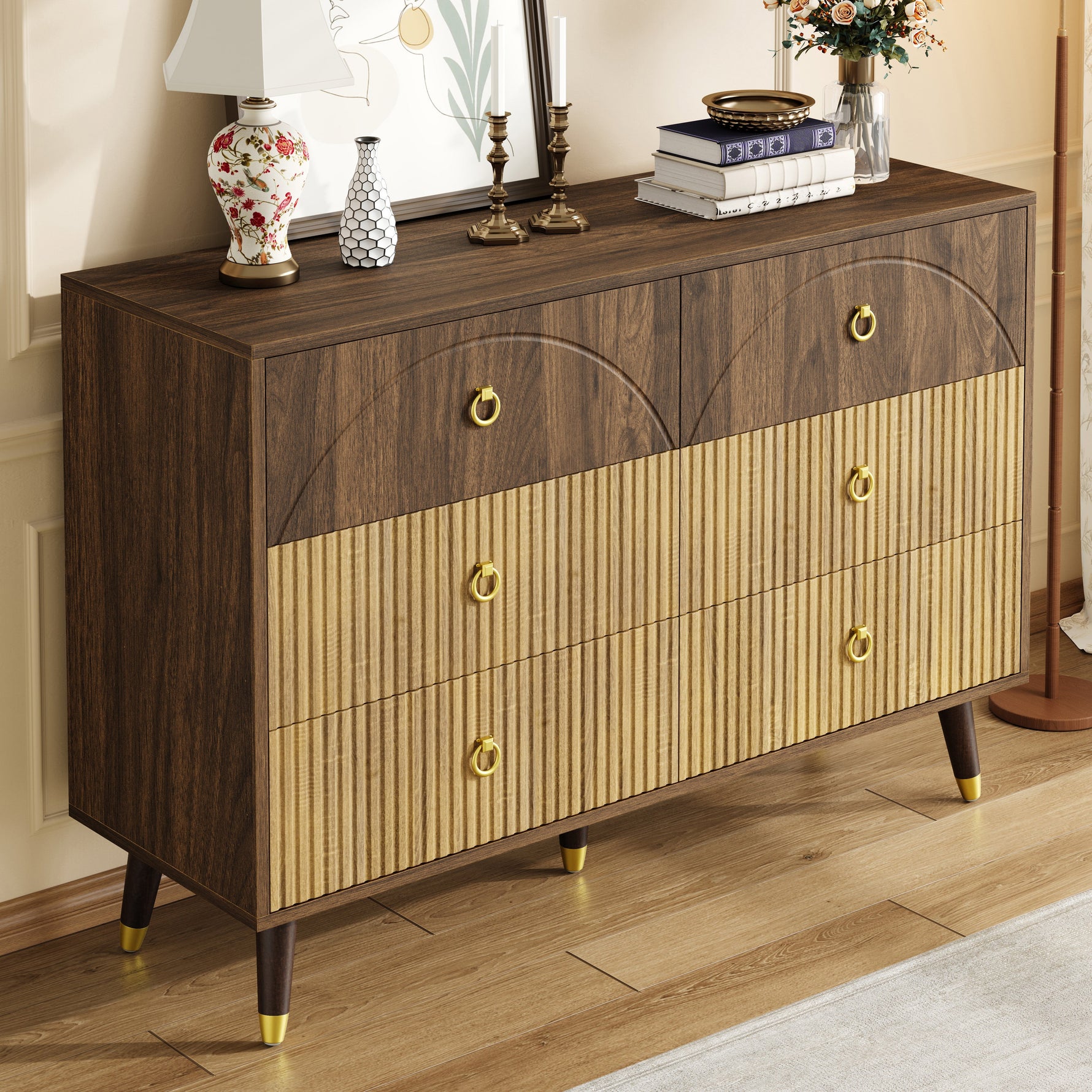 Modern Sideboard Storage Cabinet Chest of Drawers 120x40x81cm Multi-Use