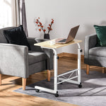Side Table Adjustable Mobile C-Table, Chipboard & Steel