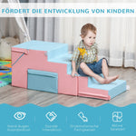Climbing and Sliding Toy, Motor Skills, Artificial Leather, Pink + Blue