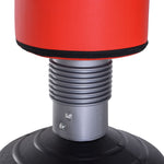 Freestanding Punching Bag, Height-Adjustable Spring Mechanism, Red