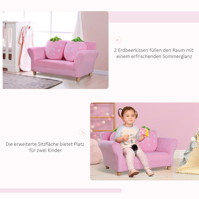 Children's Sofa, Armchair, Soft, Double or Single, Fabric