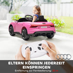 Children's Electric Car 12V with Remote Control, 2 Motors, 4 Suspended Wheels, Pink