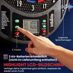 Electronic Dartboard with LCD Display and 6 Dart Sets for 1-8 Players, Multicolored