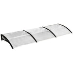 Canopy for Front Door, Pent Arch with UV Protection and Rain Protection, Polycarbonate