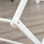 Foldable Clothes Airer, 8-Tier Tower Dryer, Metal Plastic White