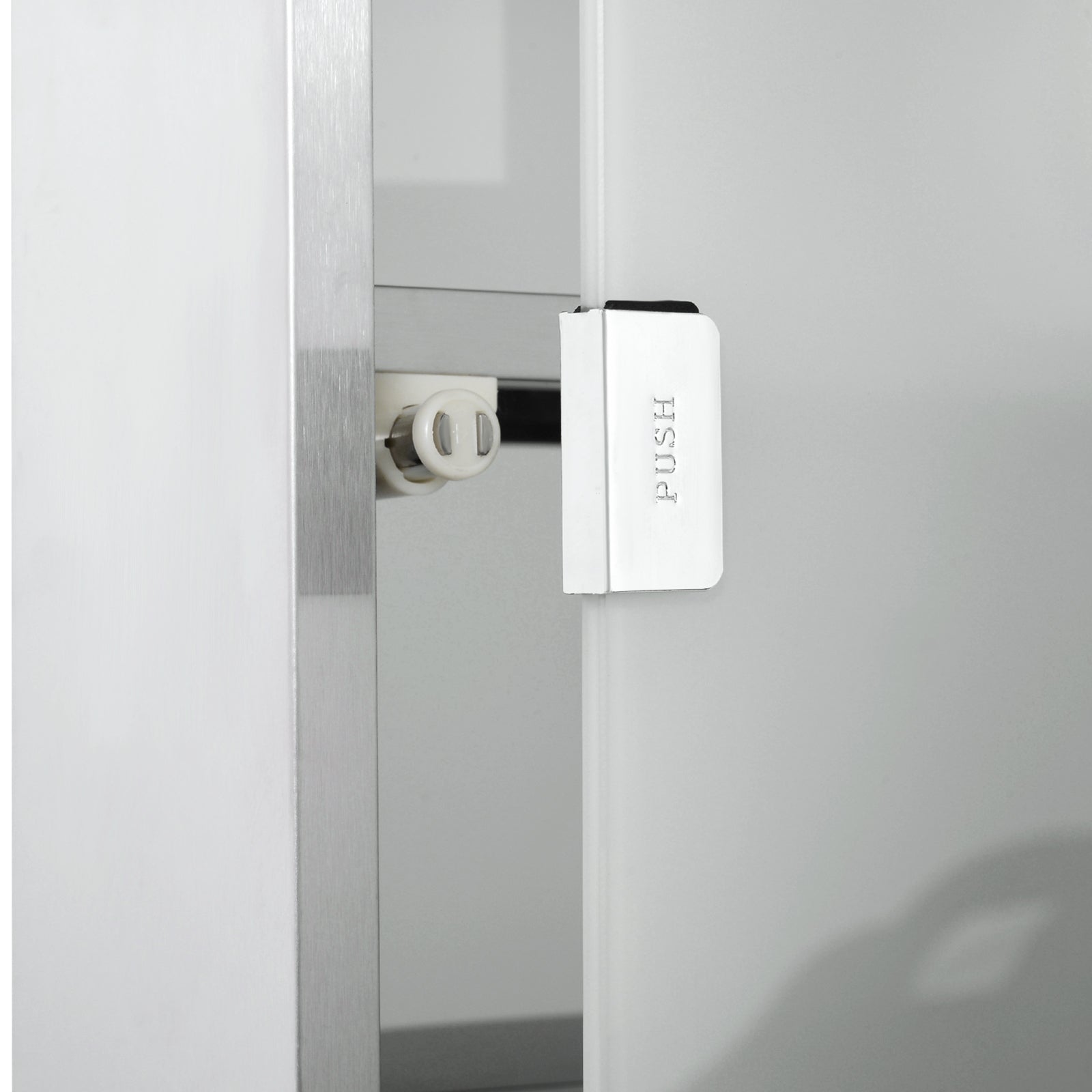 Medicine Cabinet First Aid with Lock 30x12x60cm Stainless Steel