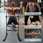 Sport Power Tower, Adjustable Dip Station & Pull Up Bar, 330lbs Capacity, Space-Saving Home