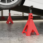 Jack Stand 6 Ton Capacity 2 Pieces Adjustable Red