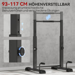 SPORTNOW Dip Bar Dip Station, 540 kg Capacity, Height Adjustable, Steel