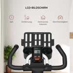 Ergometer, Adjustable Resistance, 120 kg, Steel, White/Black