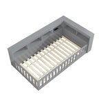 Daybed Sofa Bed 90x200cm Storage USB/Socket Railing - Grey