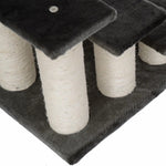 Pet Stairs 3-Step for Easy Entry and Exit Plush Dark Grey