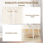 Coat Rack, 8 Hooks, 4 Tiers, Steel, White