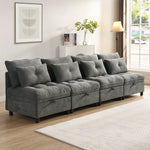 Cloud Modular Sofa 4-Seater Separable Storage Sleeper Chenille