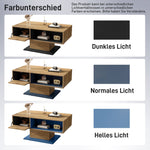 Coffee Table Modern Double-Sided Storage Large Shelf