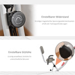 X-Bike 2-in-1 Exercise Bike Foldable 8-Level Magnetic Resistance LCD Monitor Tension Cables Pink