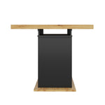 Telescopic Dining Table 110-140x80cm Extendable Foldable Storage Cabinet