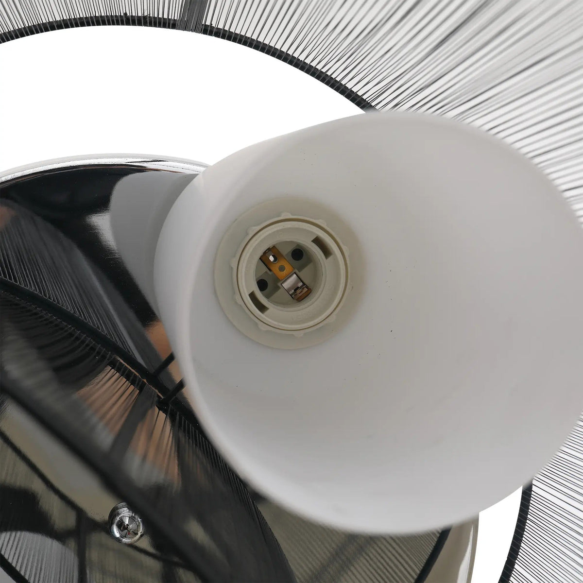 Ceiling Lamp Vintage 2-Light E27 Socket Black