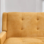 Accent Armchair Set, 2-Piece Single and Double Chairs with High-Density Foam and Solid Wood Legs, Durable Fabric