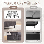 Chaise Lounge Chair, Soft Spacious w/ Cup Holders USB LED Lighting