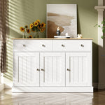 Sideboard, Engraved Texture Living Room Cabinet