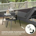 Coffee Table Set of 2, Steel, Black