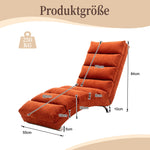 Relaxation Lounger with Full Body Support and Vibration Function, Bagcloth