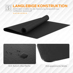 Floor Protection Mat, Non-Slip 4mm Thick 200 x 100 cm, Black
