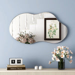 Wall Mirror 43'' Asymmetrical Metal Frame