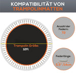 Trampoline Mat, Round Jumping Surface, Polypropylene