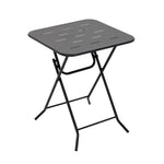 Outdoor 3-Piece Foldable Bistro Set, 2 Chairs & 1 Table, Black