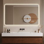 LED Bathroom Mirror 60x100 cm - Backlit Dimmable HD Silver Glass