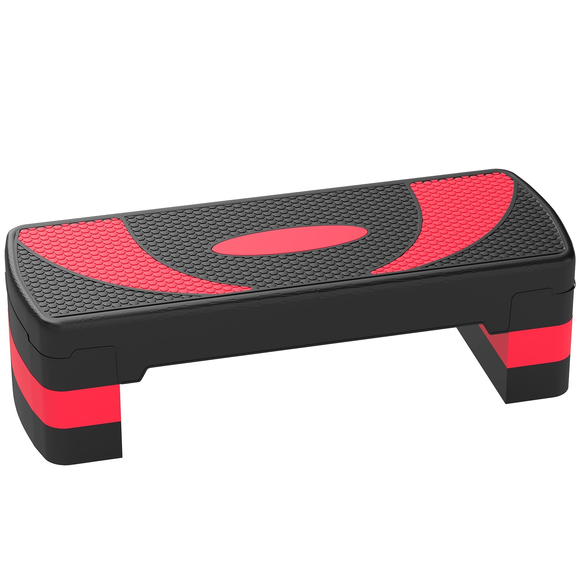 Step Board Aerobic Stepper, Height Adjustable, 150 kg, Red