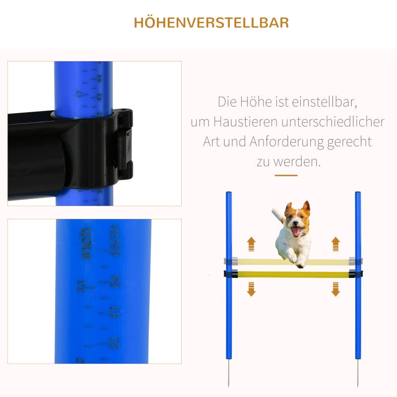 Agility Set, 5-Piece Dog Training Equipment, Yellow