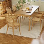 Machine-Woven Rug, 15mm High, Non-Slip, Cream White