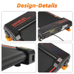 Walking Pad Treadmill, 1-6 km/h Electric 2-in-1 with App and LED Display, Incline Adjustment